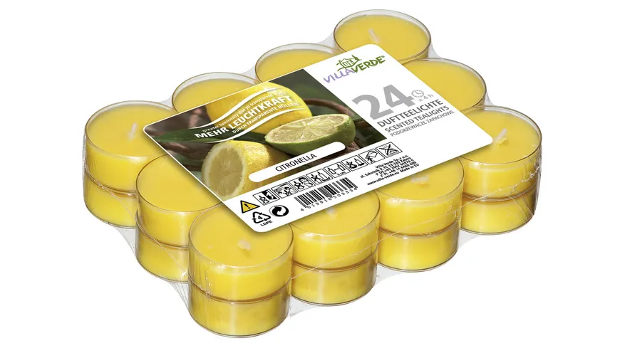 VILLA VERDE Citronella Duftteelichter