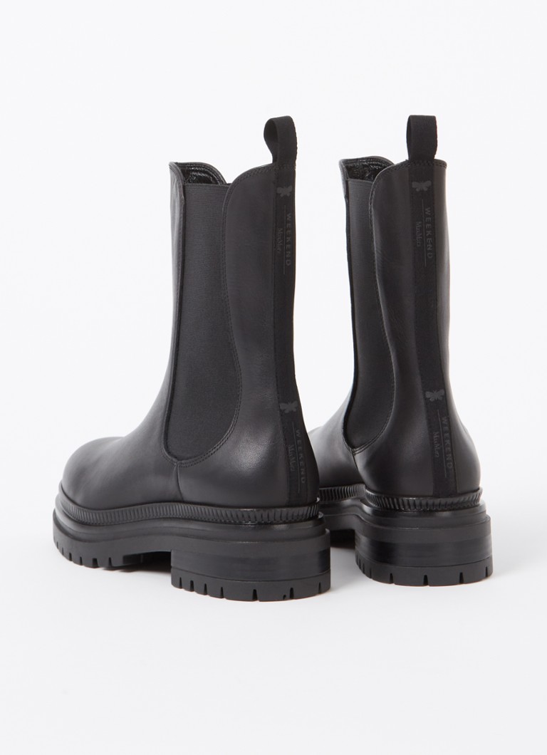 MaxMara  Livrea chelsea boot van leer