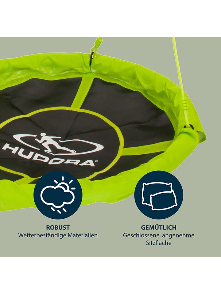 Hudora Nestschaukel in Grün/ Schwarz - Ø 110 cm - ab 3 Jahren günstig kaufen onesize