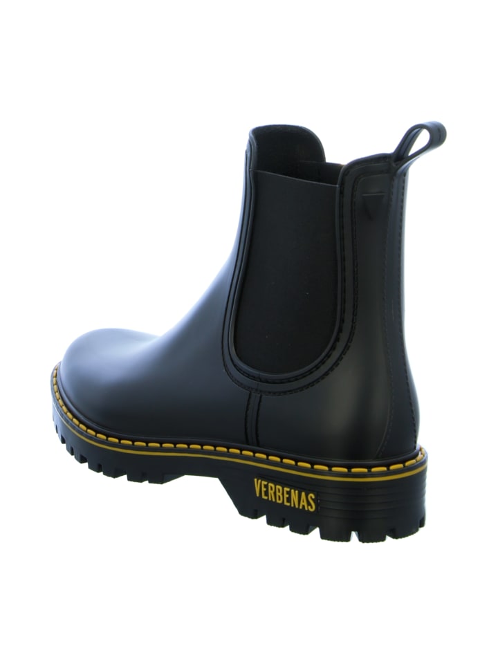 Verbenas Gummistiefeletten in Schwarz günstig kaufen