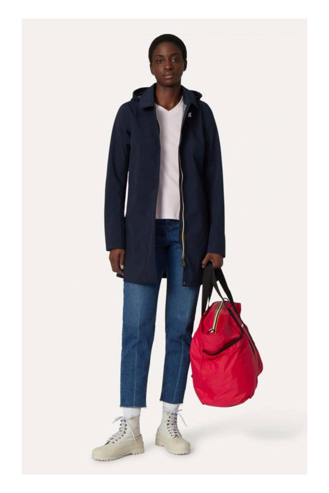K Way Impermeables Trenchs Femme couleur bleu