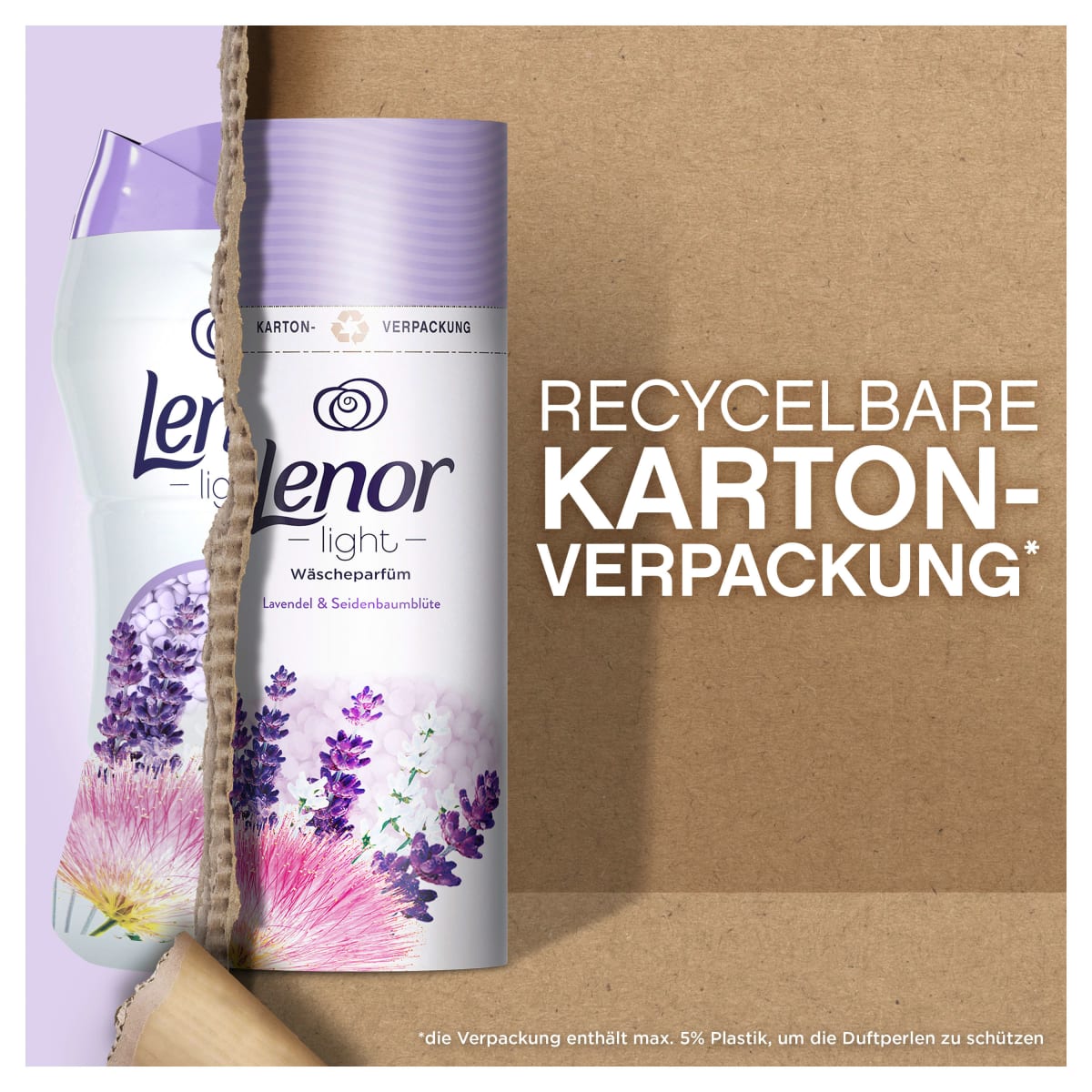 Wäscheparfüm Light, Lavendel & Seidenbaumblüte, 160 g