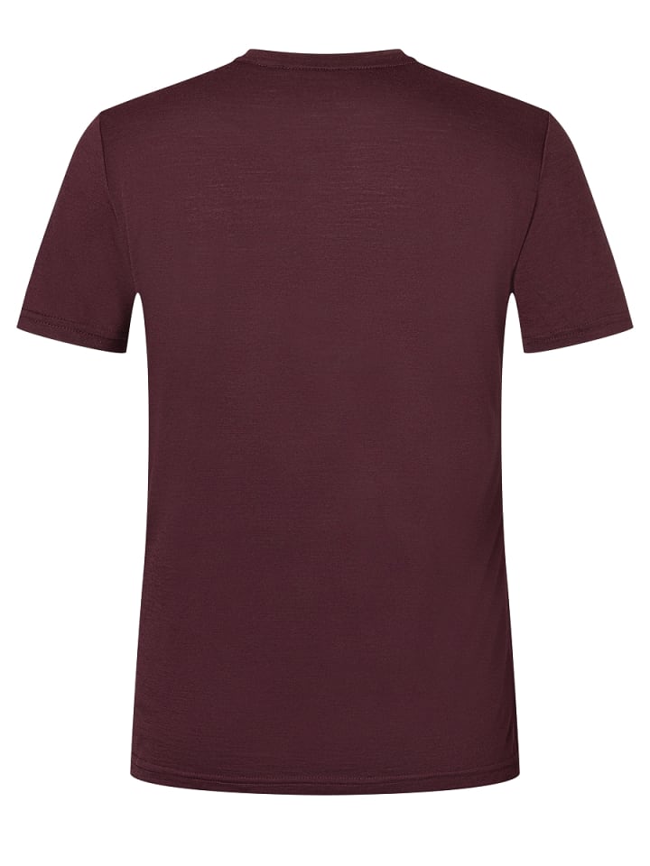 super.natural Merino T-Shirt M PRAY FOR SNOW TEE in weinrot günstig kaufen