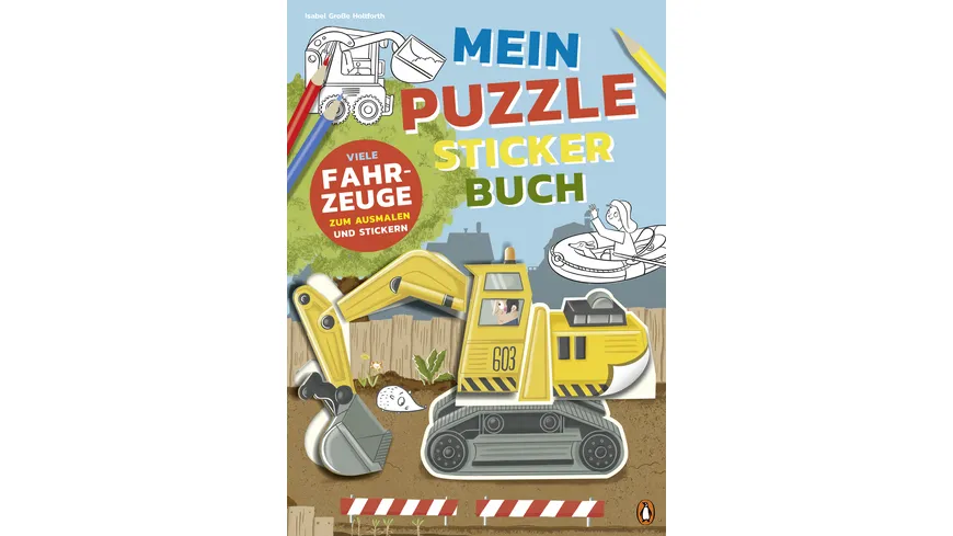 Mein bunter Puzzle-Sticker-Spaß - Fahrzeuge