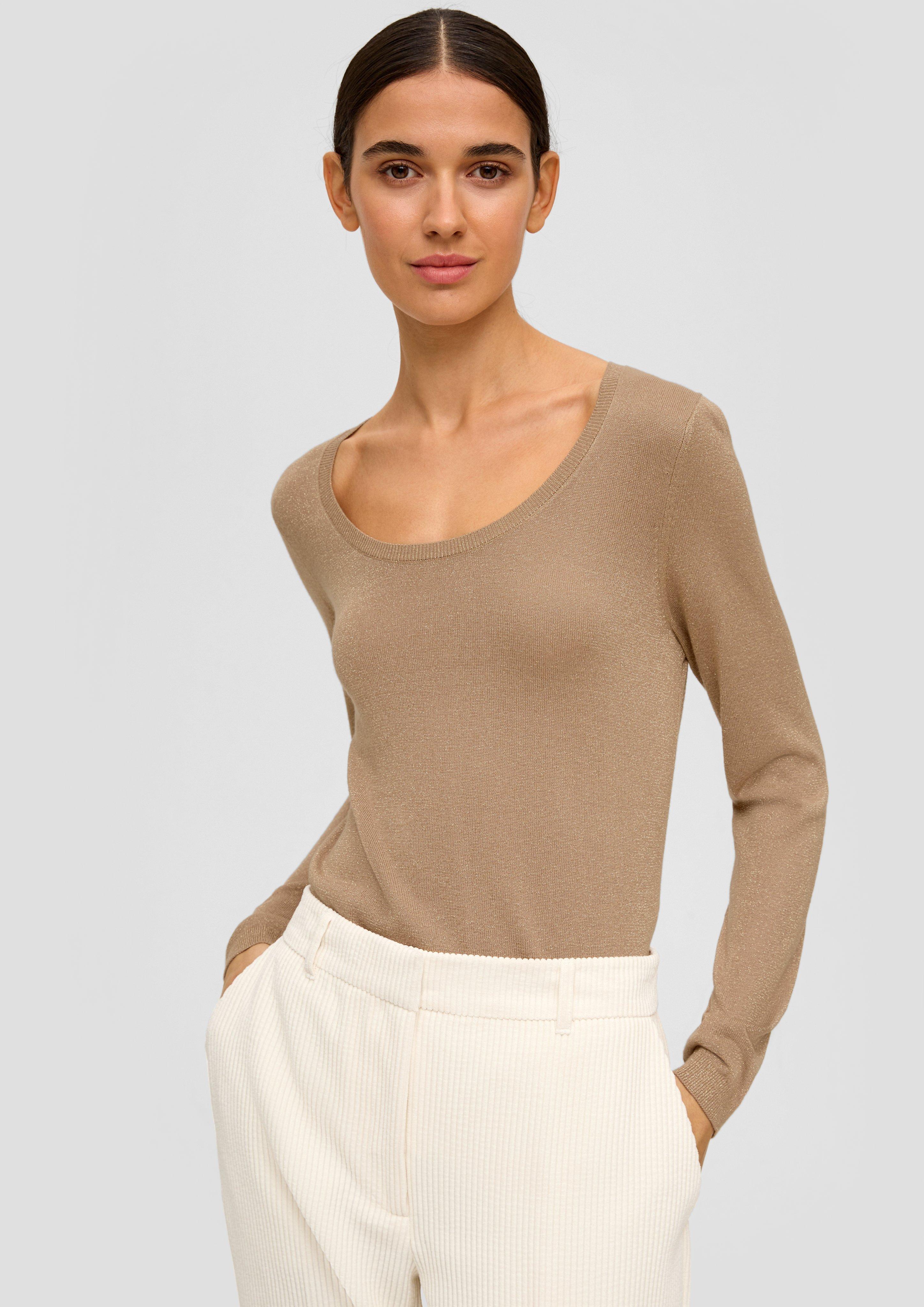 Strickpullover mit Glitzergarn  2120332-84X1
