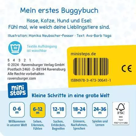 ministeps: Mein erstes Buggybuch: Fühl mal! Lieblingstiere
