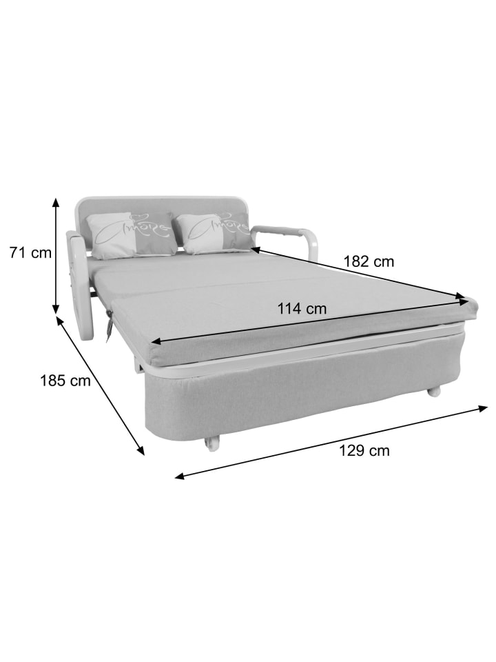 MCW Schlafsofa M83, Stoff/Textil beige günstig kaufen onesize