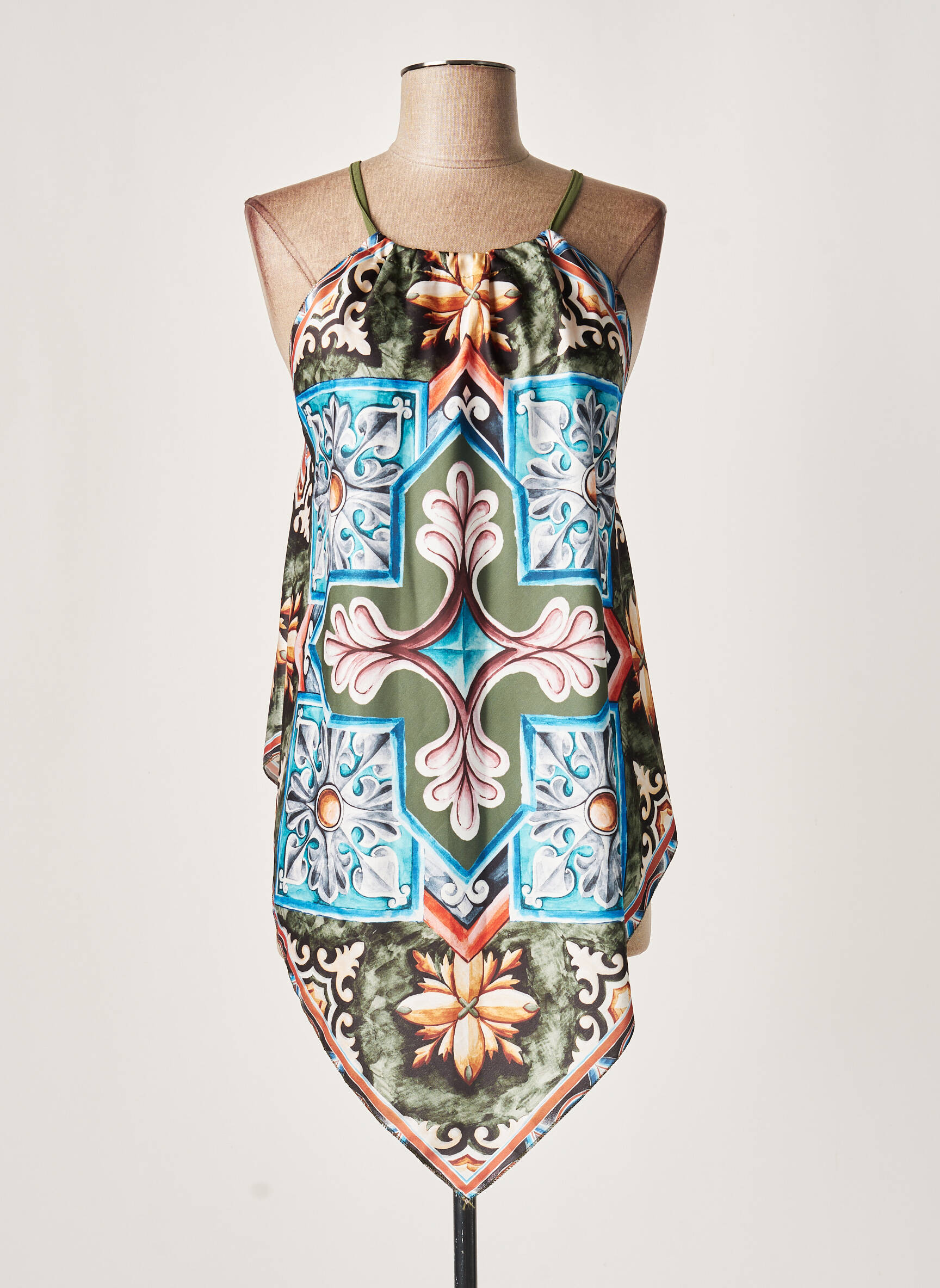 Lauren Vidal Tuniquesansmanche Femme couleur vert