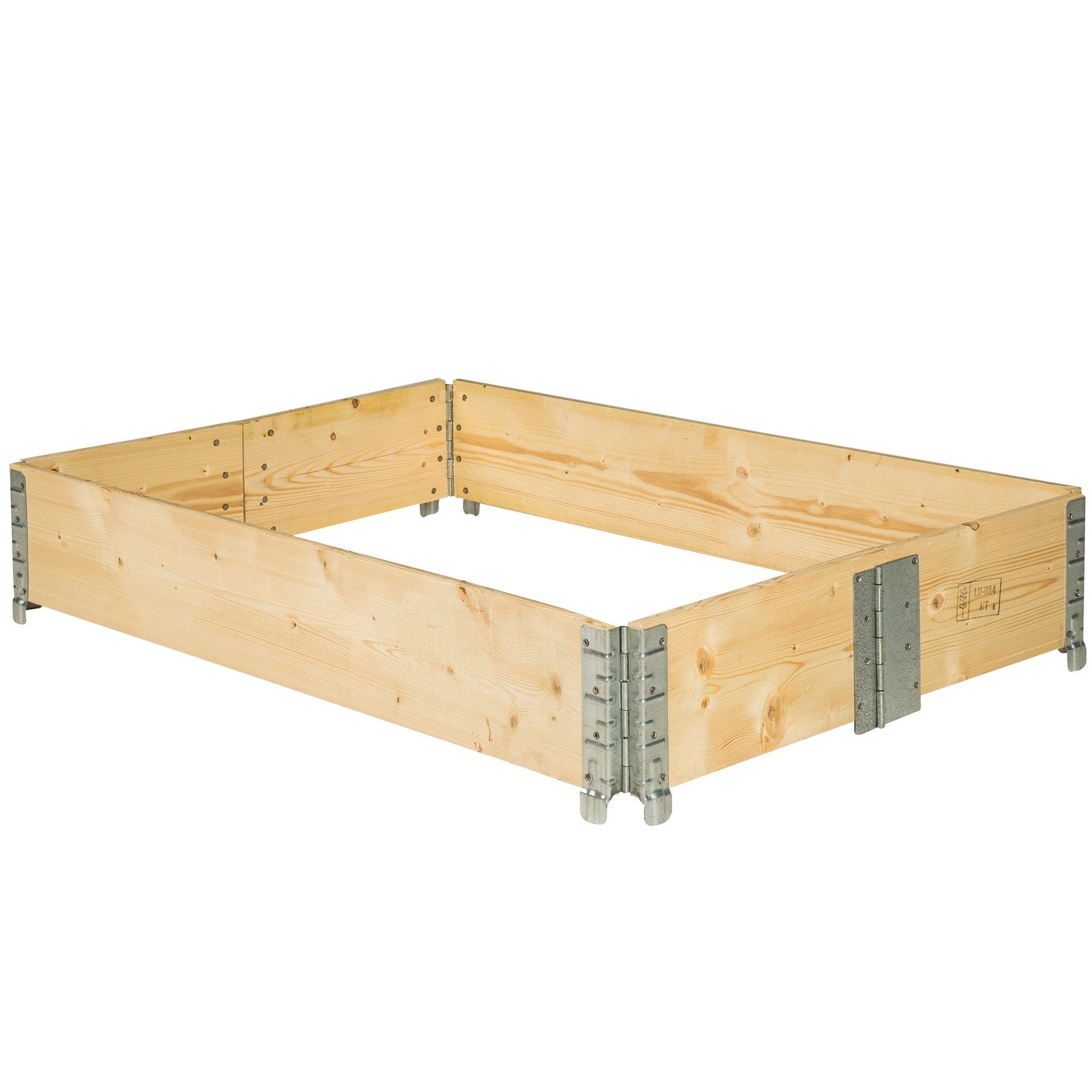 tectake Hochbeet Hochbeet klappbar und stapelbar 120x80x19cm (1 St)