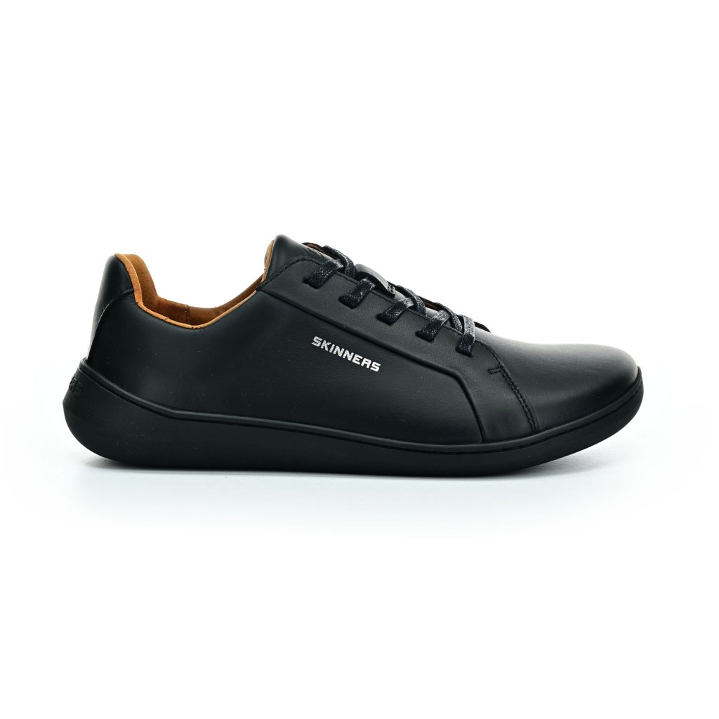 Skinners Moonwalker Leather Black/Black Barfußhalbschuhe