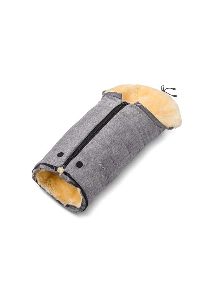 Kinderhaus Blaubär Fellsack für Kinderwagen & Babyschalen Gastein Canvas TOP in Grau-Beige günstig kaufen onesize