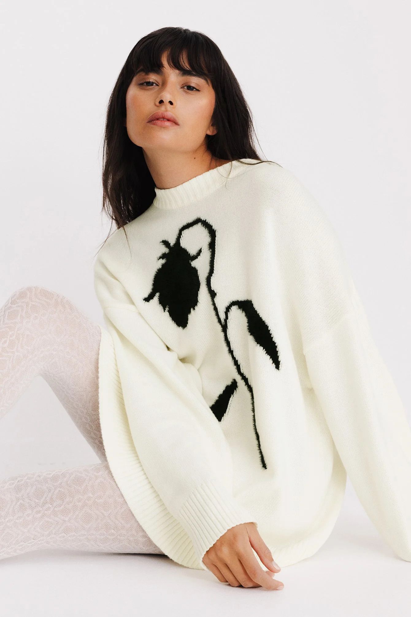 Strickpullover mit Rundhalsausschnitt