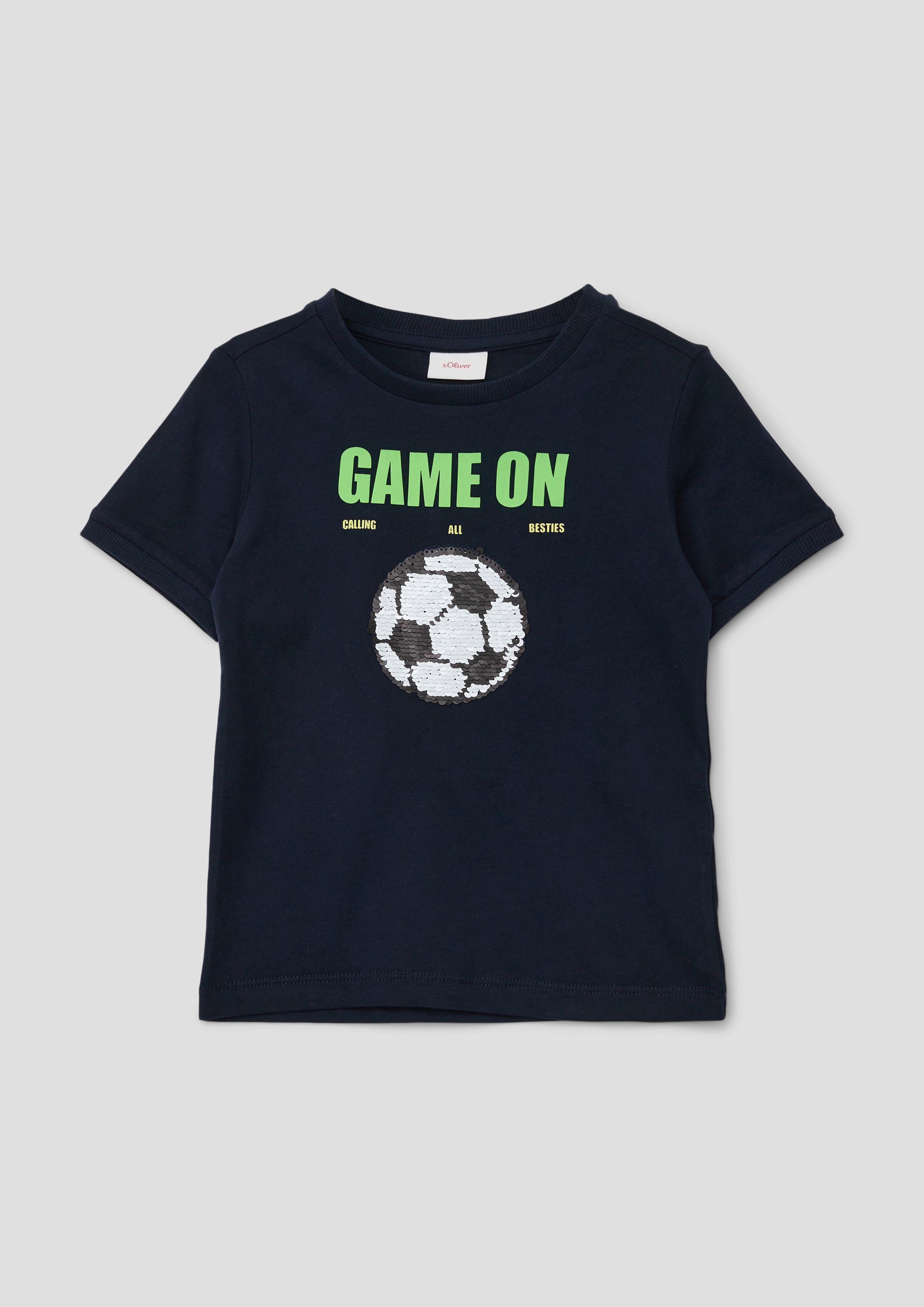 T-Shirt mit Wendepailletten  2143103-5952