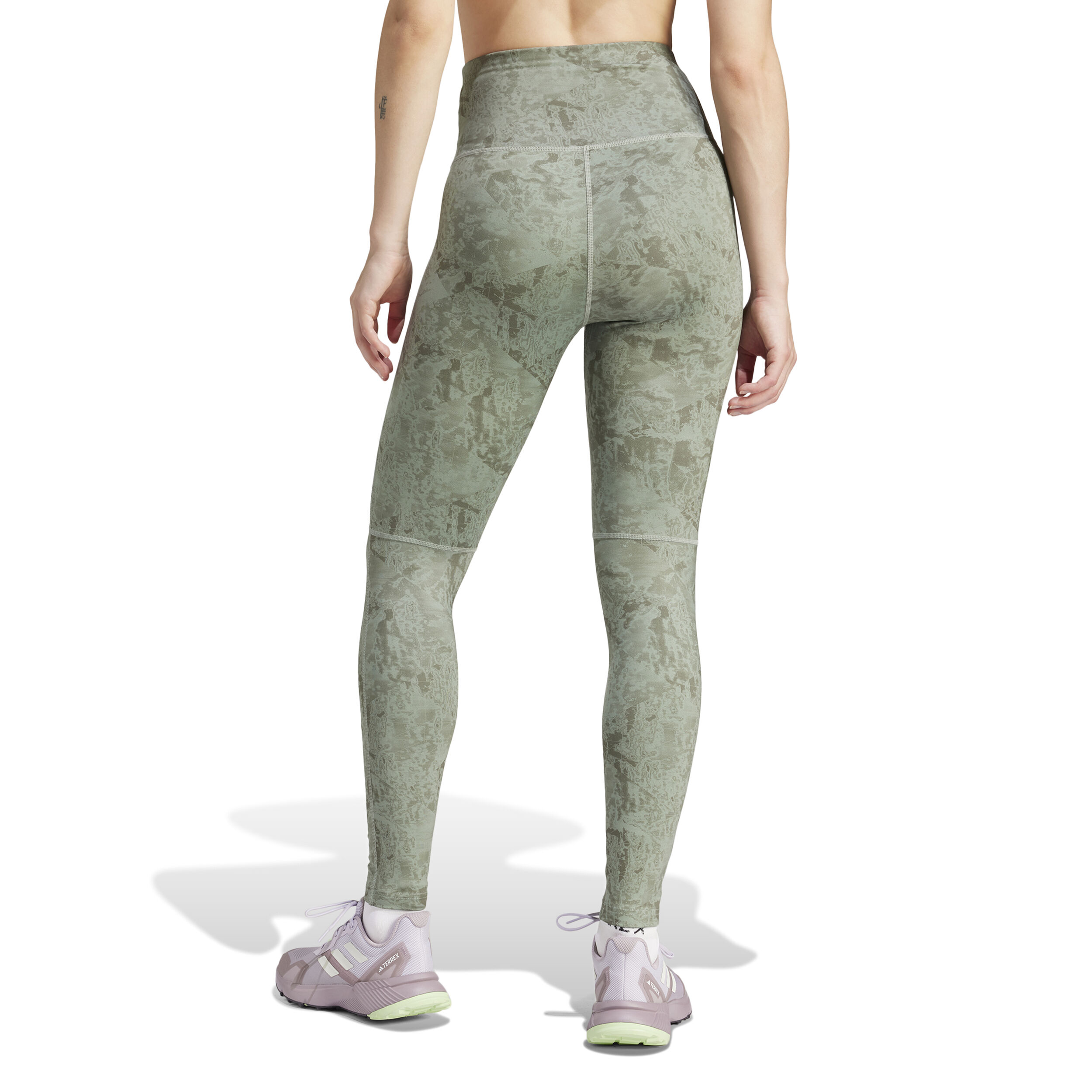 Terrex MT AOP Tight Lauftight Damen - Oliv