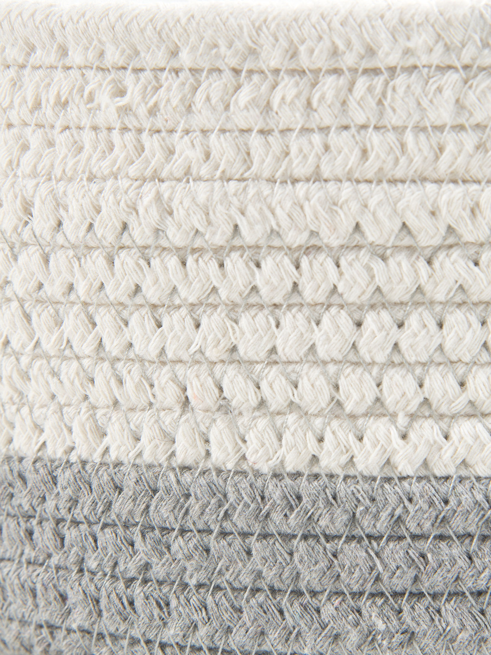 Mjonda Korb, Weiss/Beige/Grau