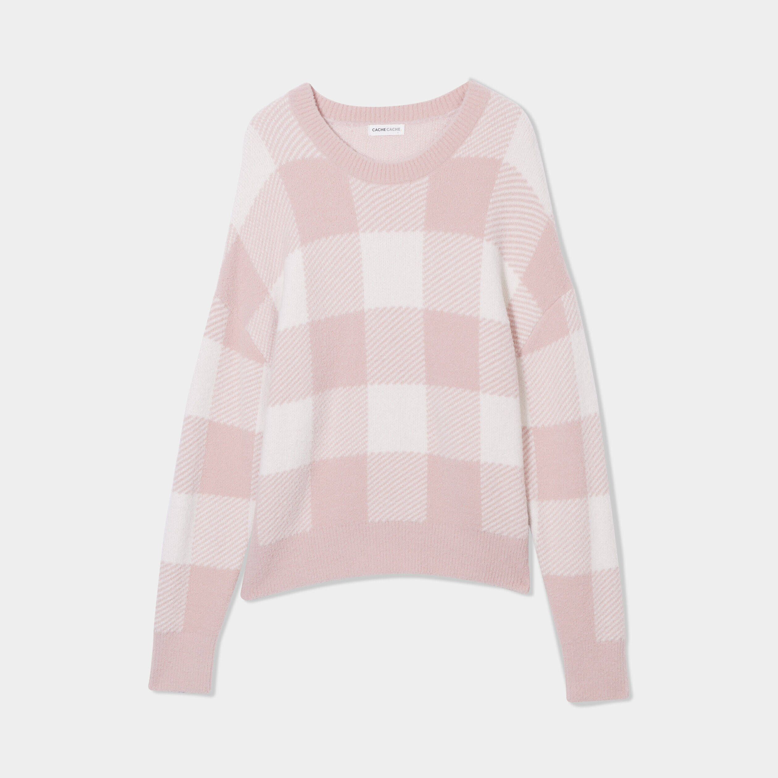 Pull col rond rose femme | Cache Cache