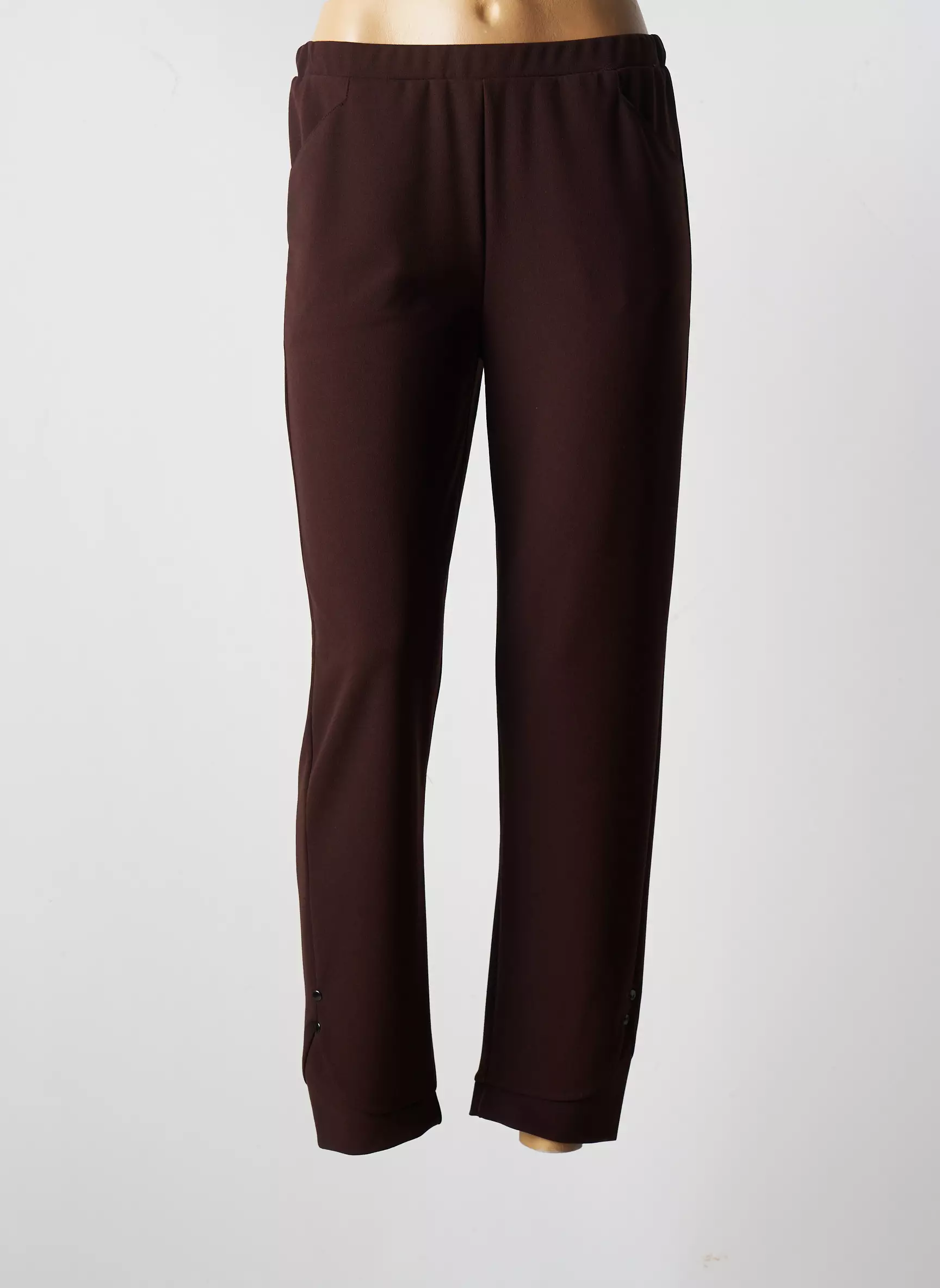 Franck Anna Pantalon7 8 Femme couleur marron