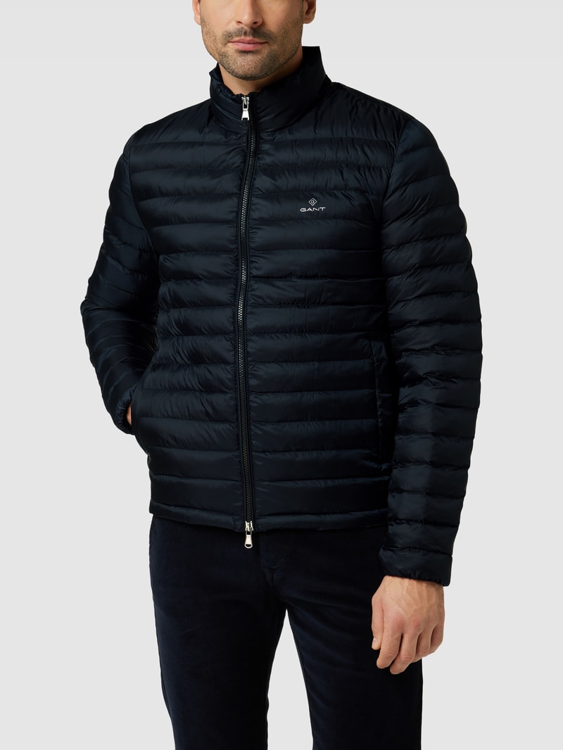 Jacke mit Label-Details in schwarz
