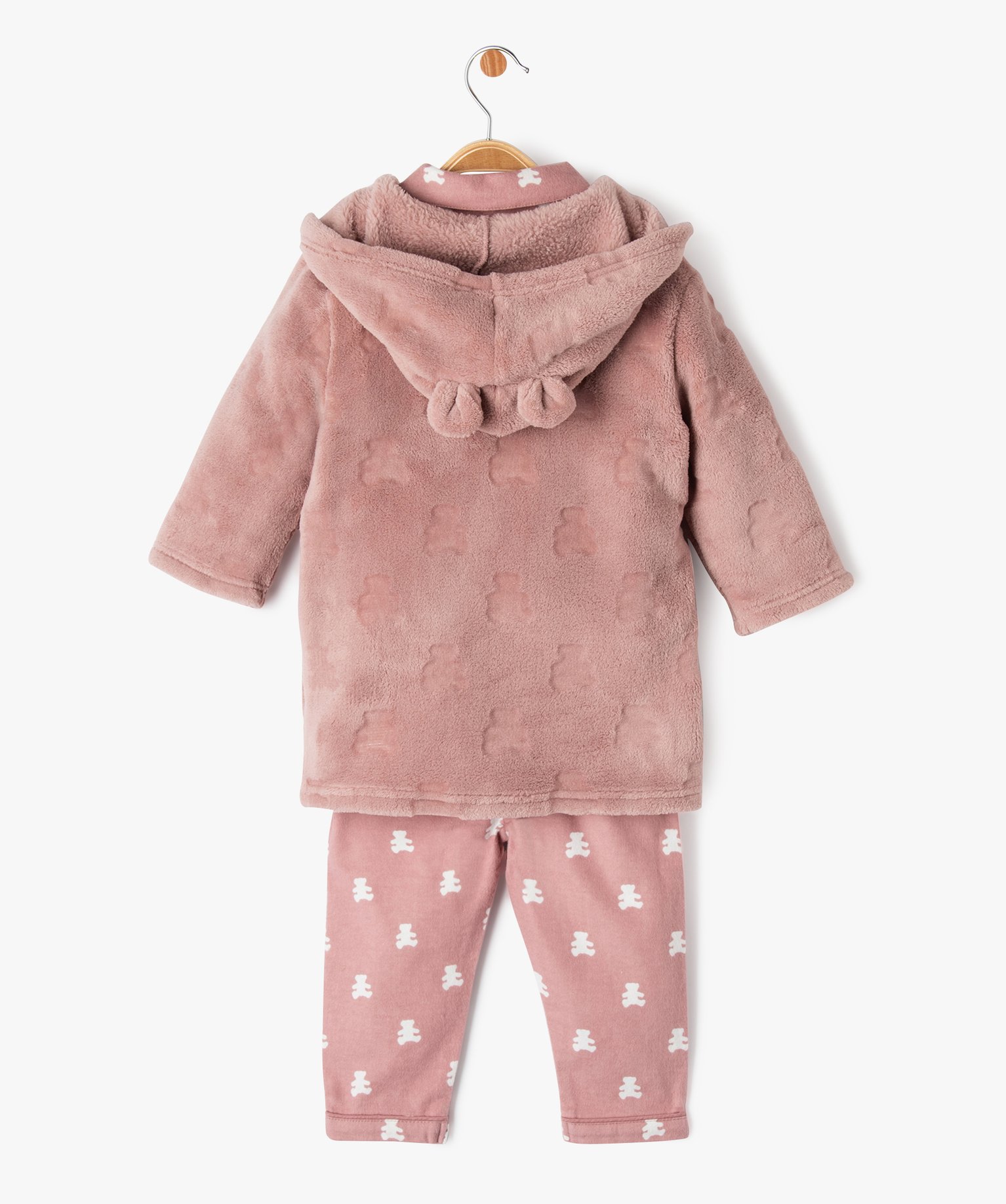 Ensemble pyjama et robe de chambre bébé fille- LuluCastagn... rose | GEMO