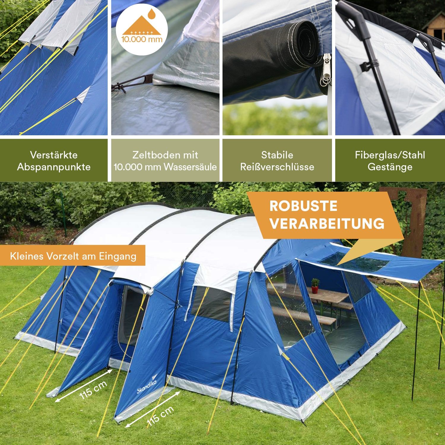Skandika Milano 6 Sleeper Protect Tunnelzelt