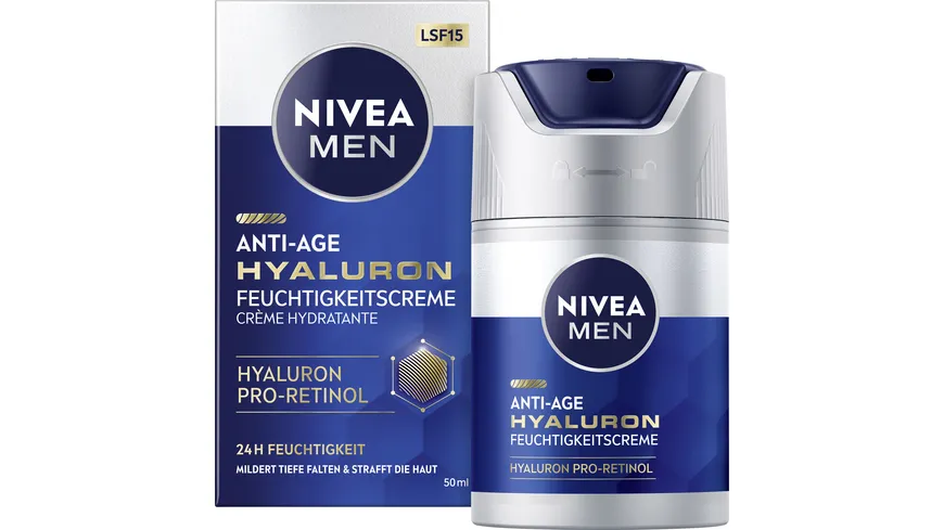 NIVEA MEN Anti Age Hyaluron Feuchtigkeitscreme SPF15 50 ml