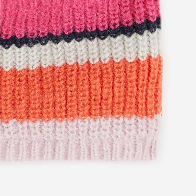 Snood bébé fille rose en tricot Catimini