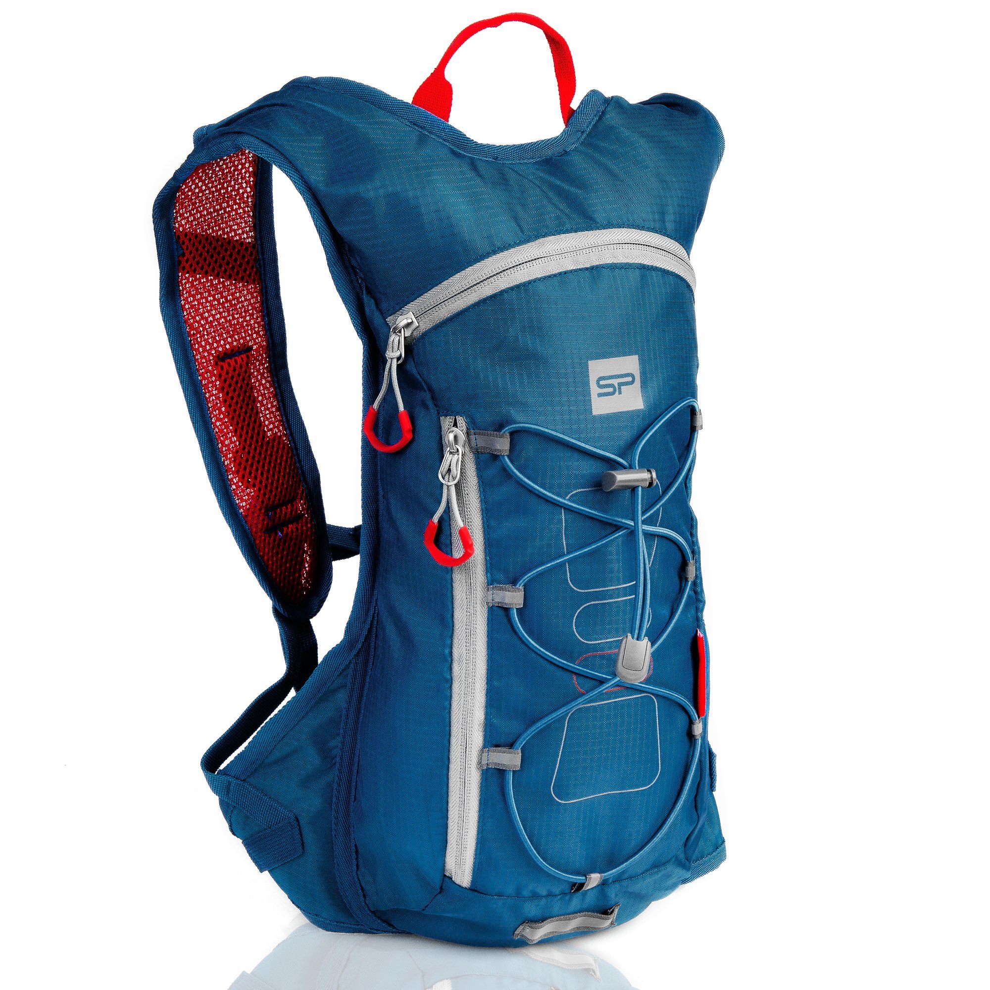 Spokey Fahrradrucksack Spokey 5 Liter Fahrradrucksack Fuji, reflektierende Elemente, Trinkblasenvorrichtung