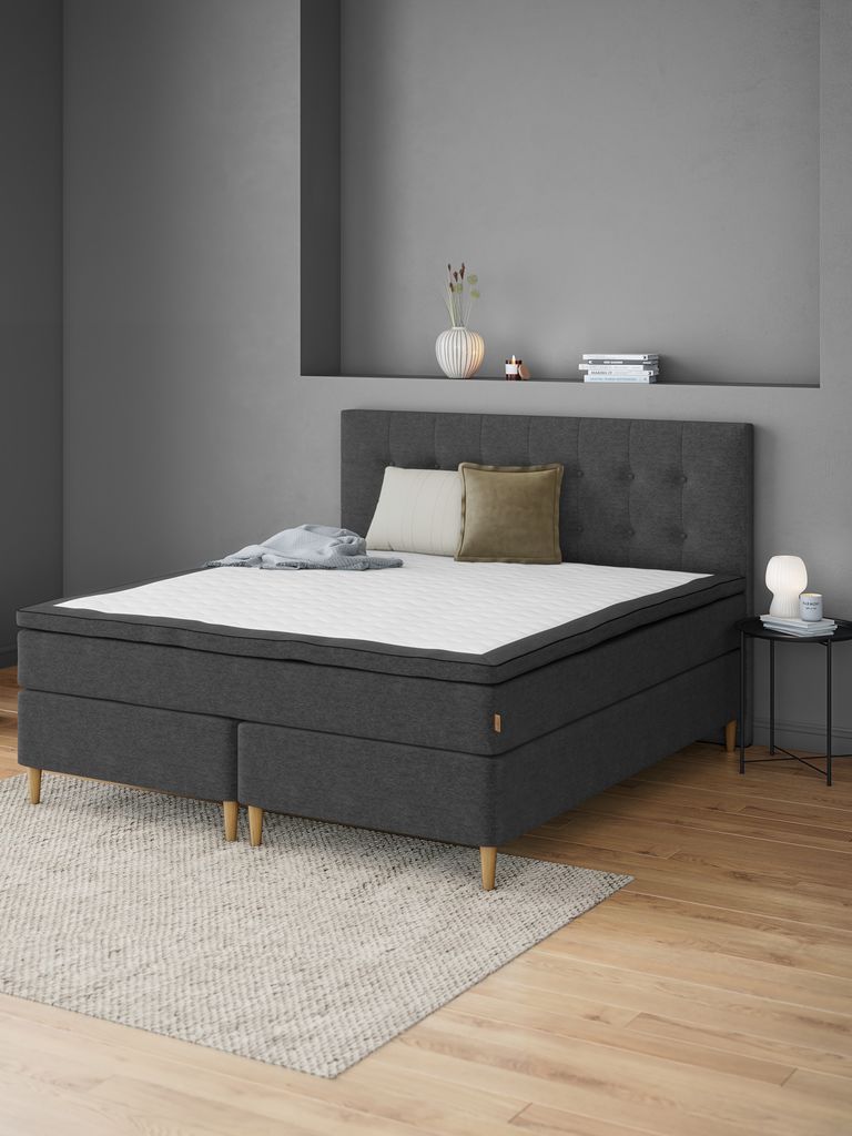 Łóżko kontynentalne HEMLA GC75 gold 150x200 HEMLA GC75 grey-40 lateksowe