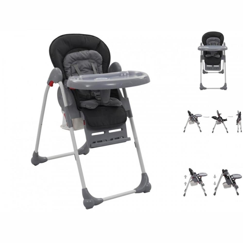 vidaXL Kombihochstuhl Babystuhl Hochstuhl Babysitz Kinderstuhl Kunststoff mit Tischablage Gr