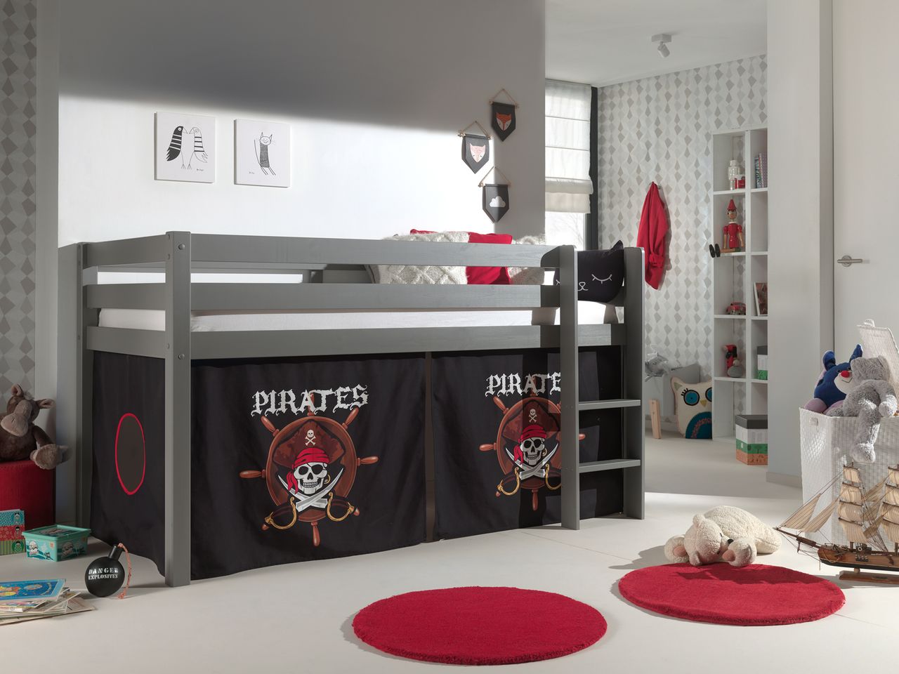 VIPACK Spielbett Pino mit Textilset 