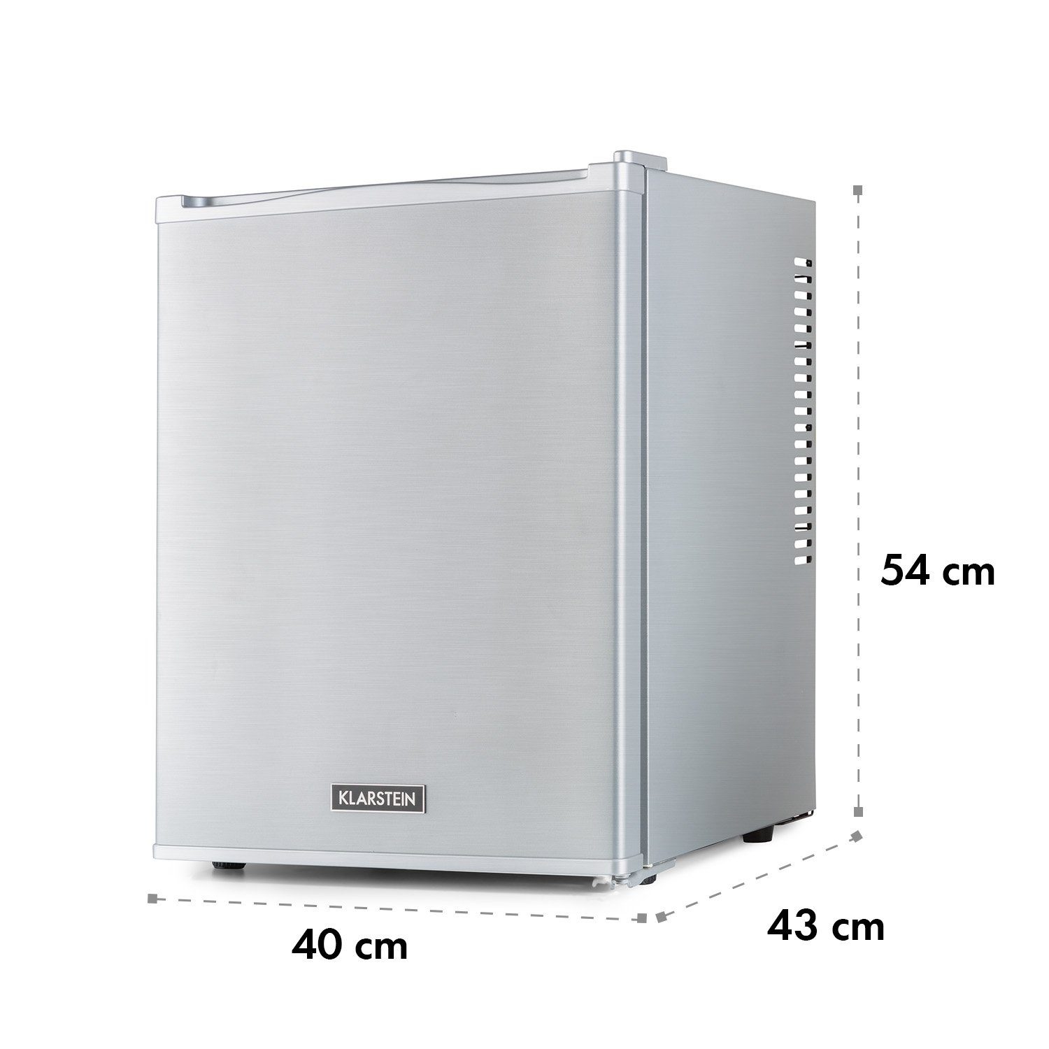 Klarstein Table Top Kühlschrank HEA-HappyHour-32Slb 10035244A, 54 cm hoch, 40 cm breit, Hausbar Minikühlschrank ohne Gefrierfach Getränkekühlschrank klein