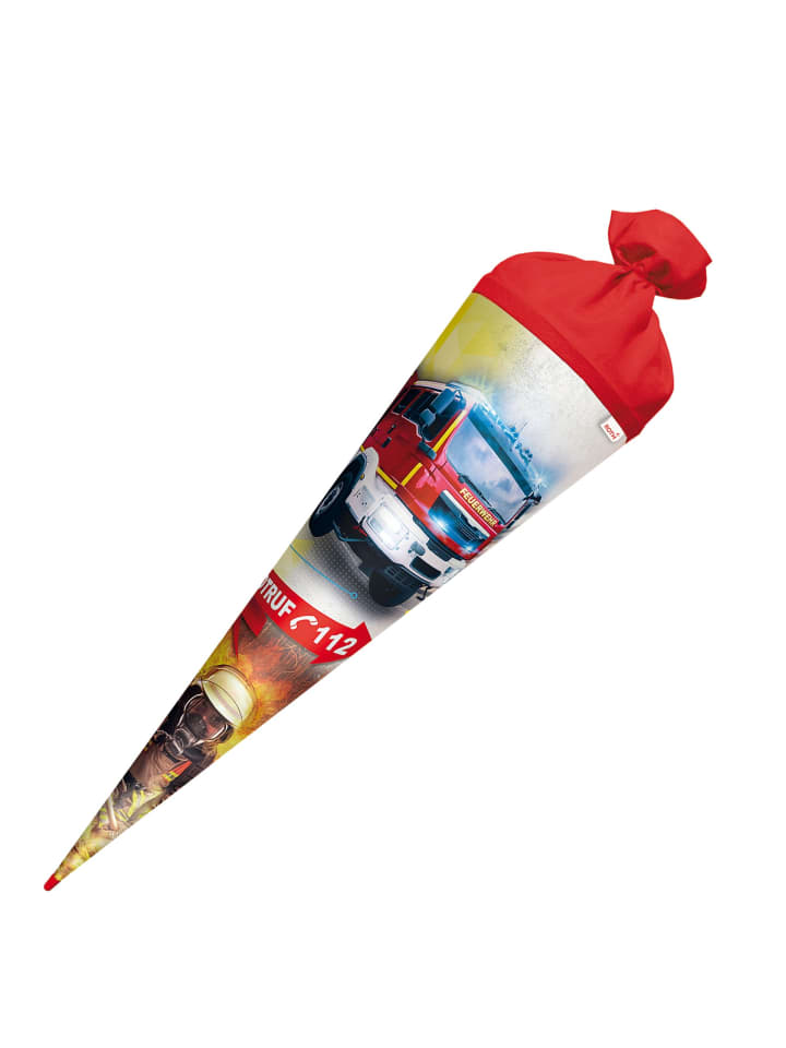 ROTH Set Schultüte groß Feuerwehr 70 cm mit Schleife in Bunt günstig kaufen onesize