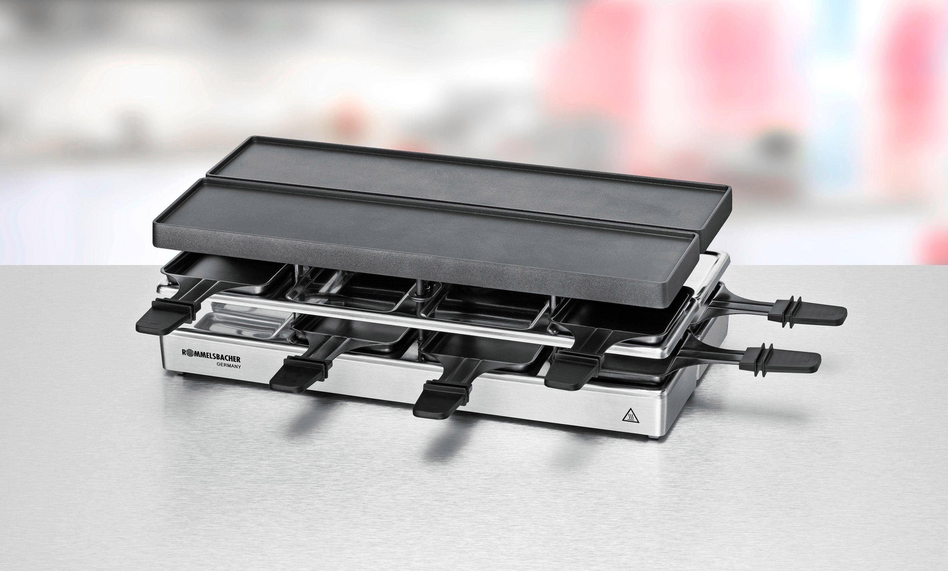 Rommelsbacher Raclette RC 1600, 8 Raclettepfännchen, 1590 W