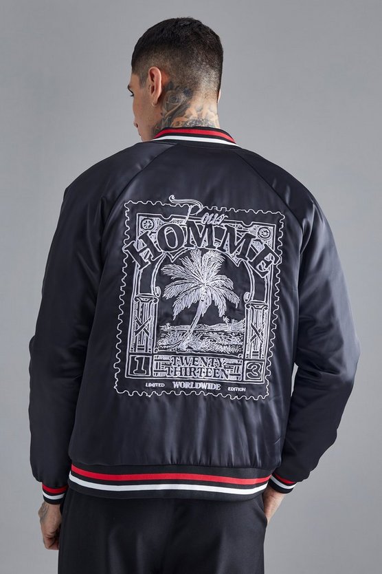 Souvenir Bomberjacke aus Satin