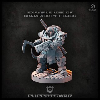 Ninja Adept Heads (5)
