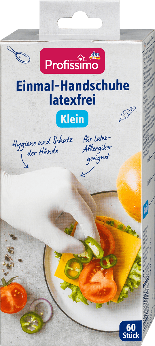 Einmalhandschuhe latexfrei weiß Klein, 60 St