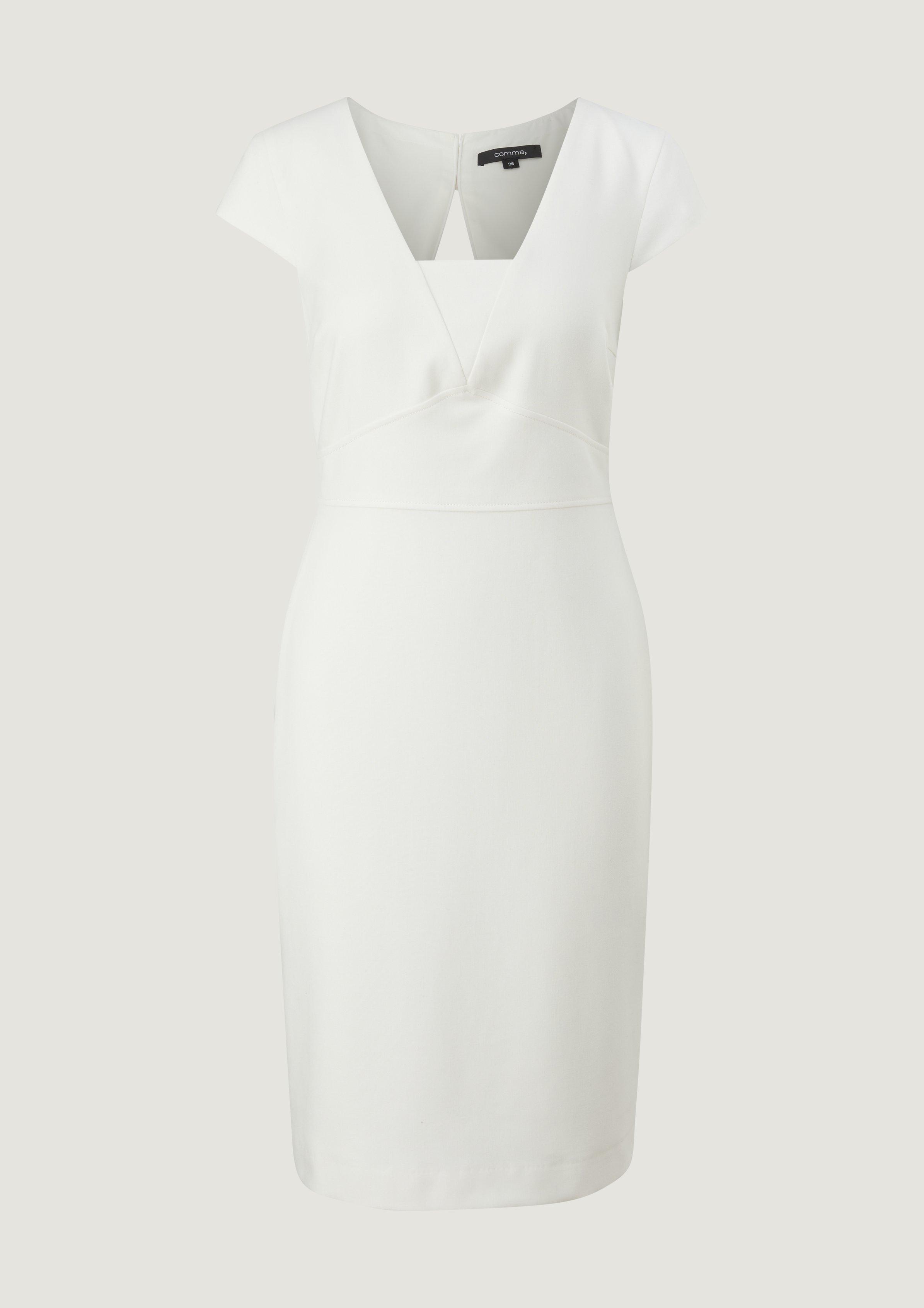 Kleid aus Viskosemix - weiß