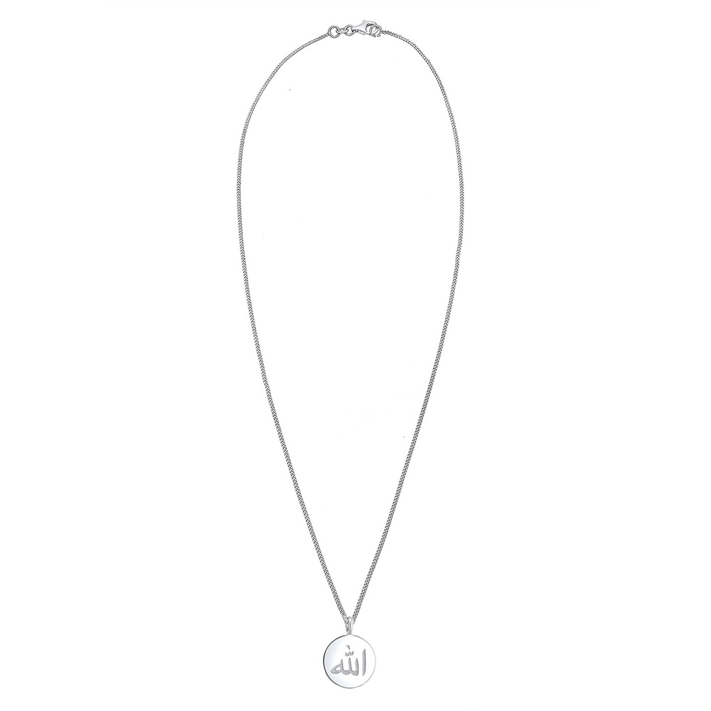 Elli Elli Collier Femme Paillette Caractère Symbole - (925/1000) Argent Bijoux