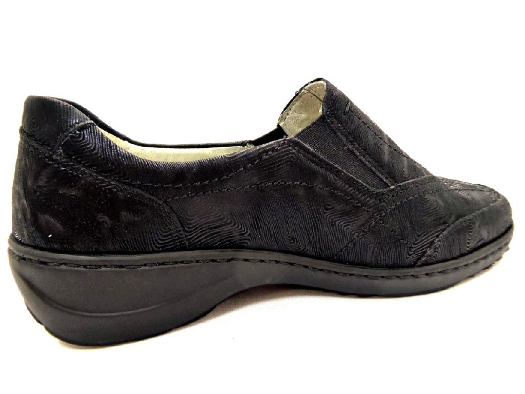WALDLÄUFER Sportliche Slipper schwarz Kya