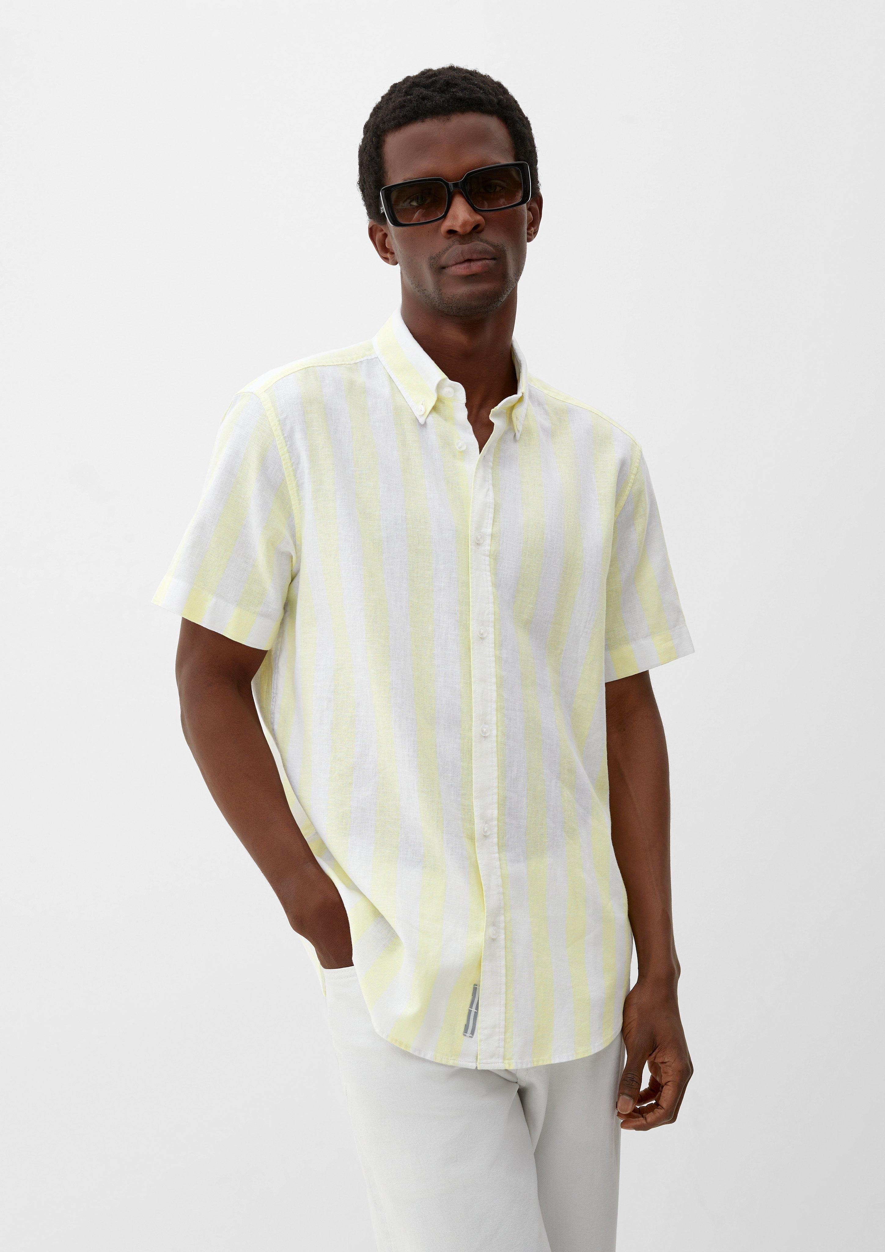 Regular: Button Down-Hemd aus Leinenmix  2130997-70G5