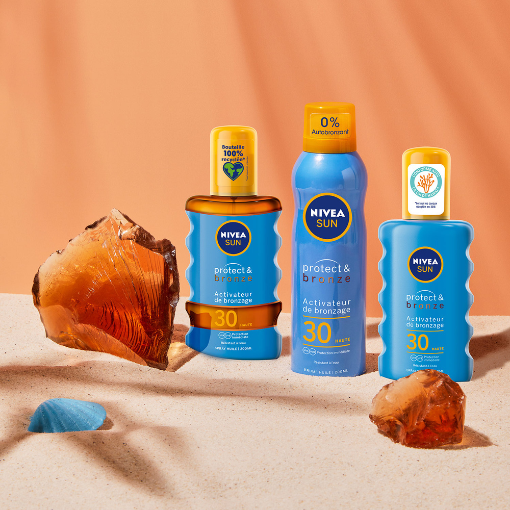 nivea Spray Activateur de Bronzage Protect&Bronze FPS 30 Protection solaire