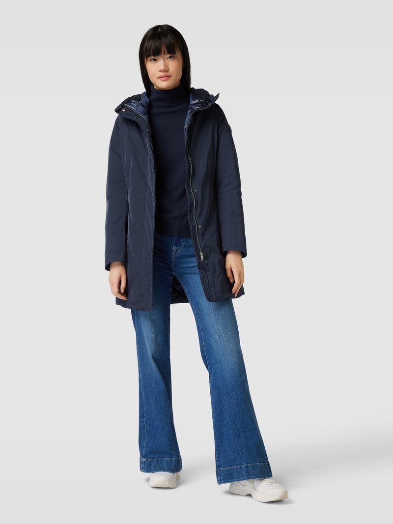 Parka mit Kapuze in marineblau