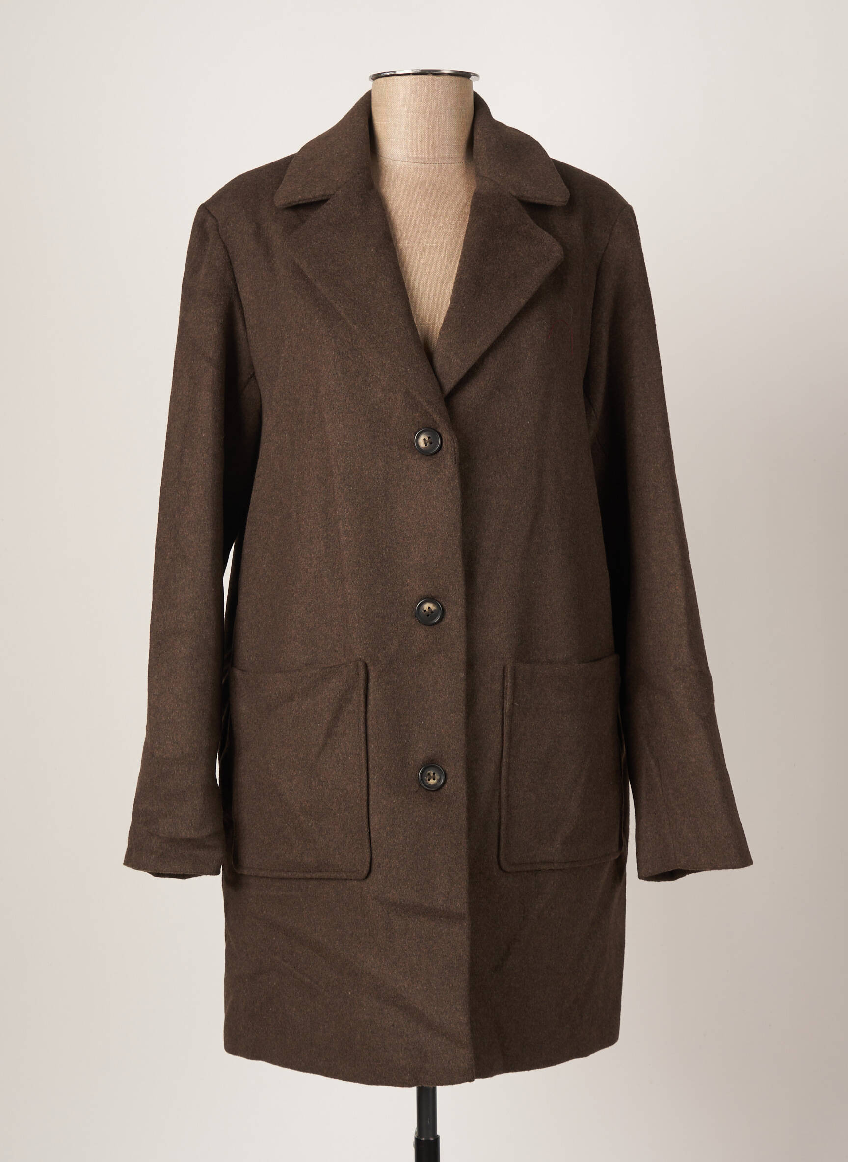 Kaffe Manteaux Longs Femme couleur marron