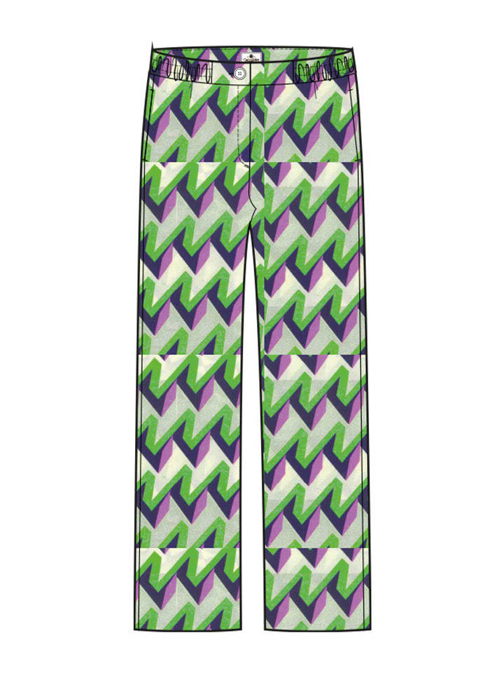 Herrlicher Hose in Grün/ LIla günstig kaufen