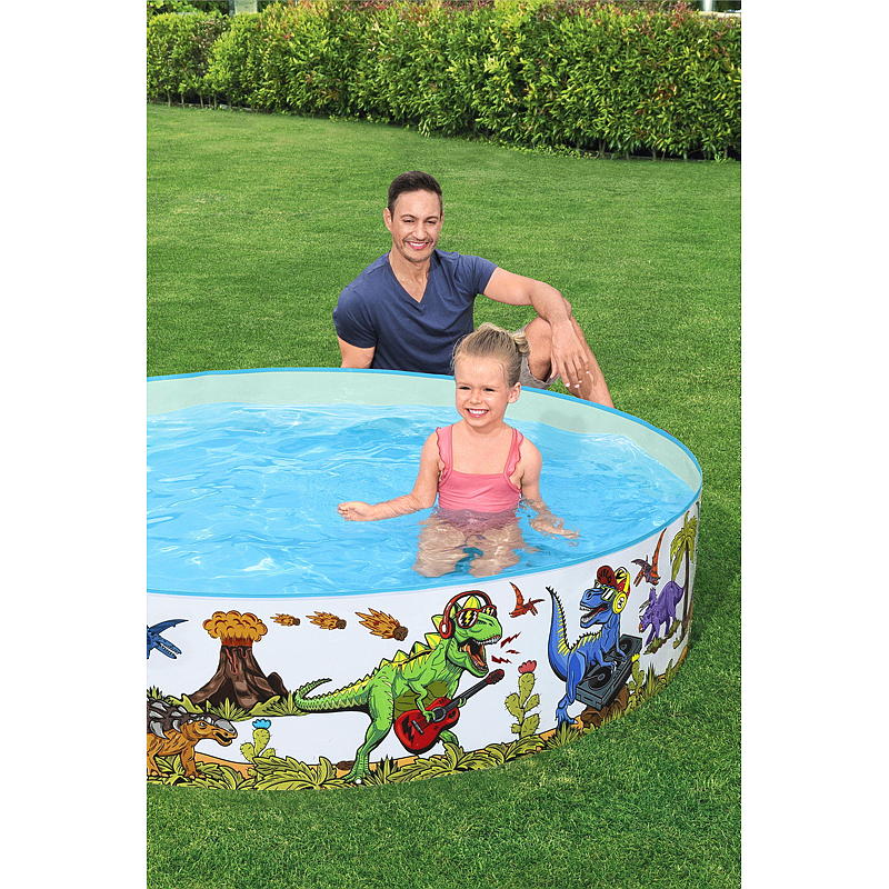 Bestway Plaskebasseng Stiv kant, Dino Bestway