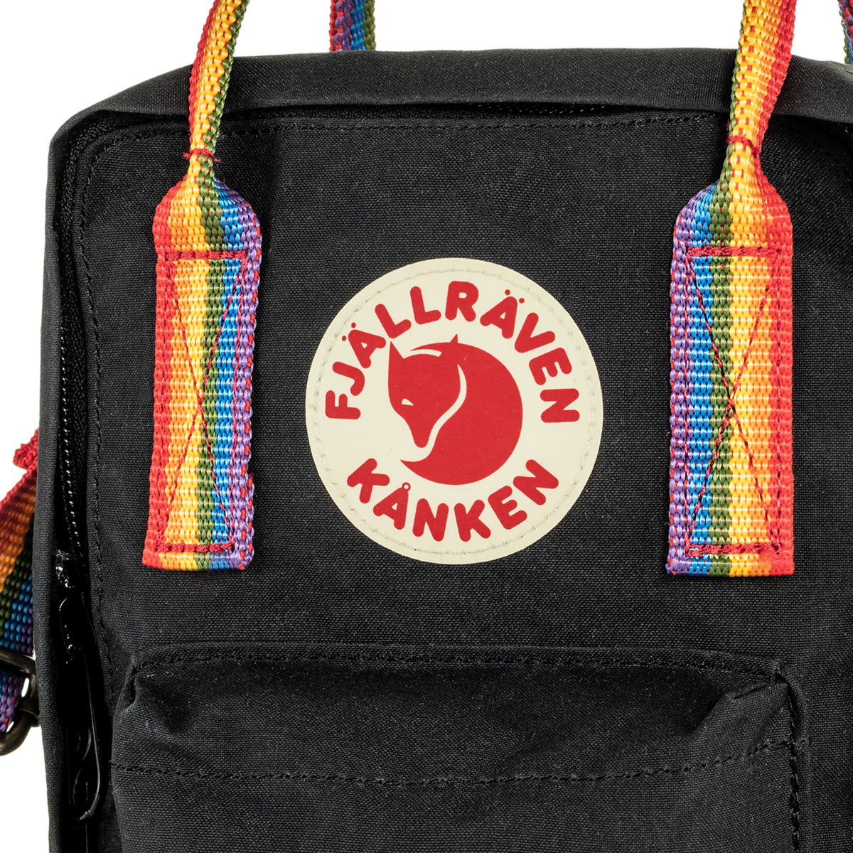Fjällräven Kanken Rainbow Sling Umhängetasche schwarz