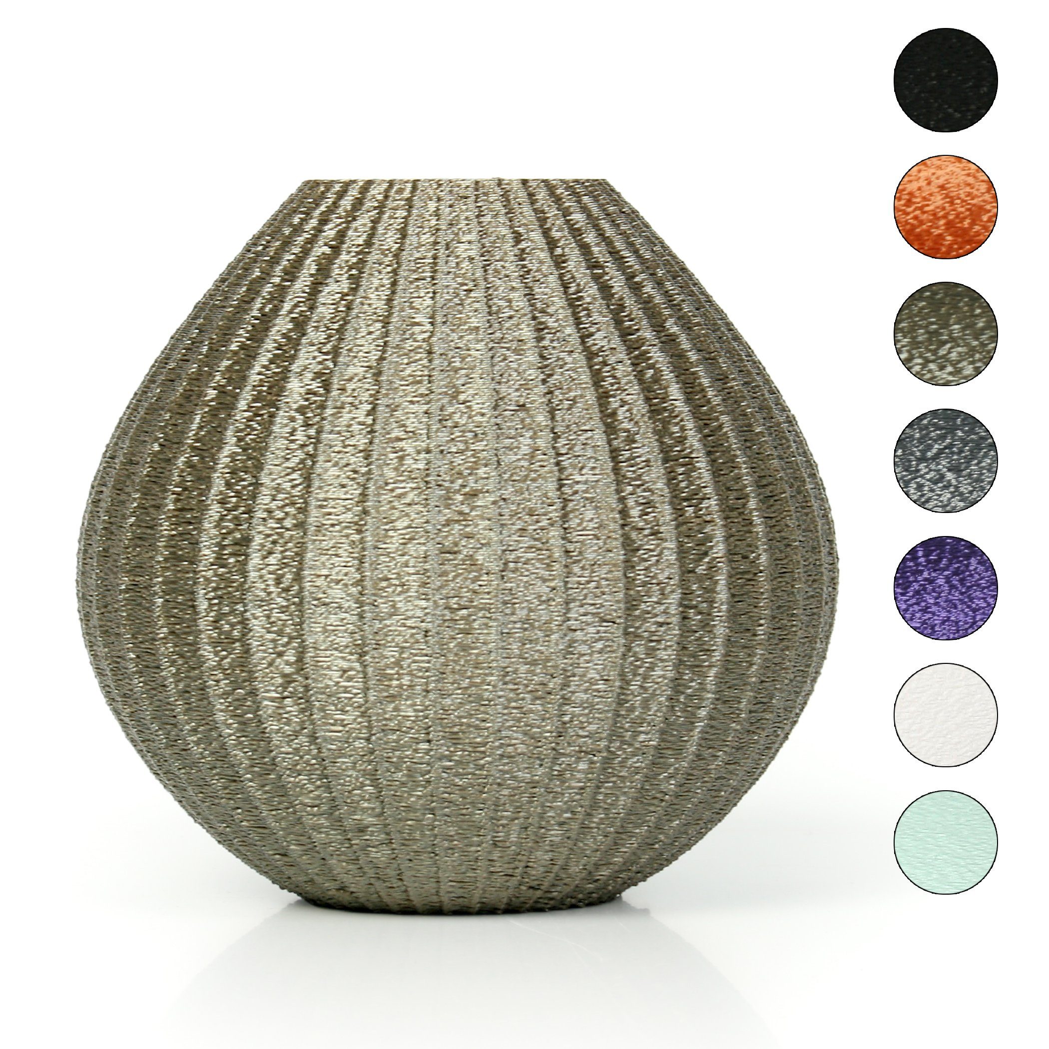 Kreative Feder Dekovase Designer Vase – Dekorative Blumenvase aus Bio-Kunststoff, aus nachwachsenden Rohstoffen; wasserdicht & bruchsicher