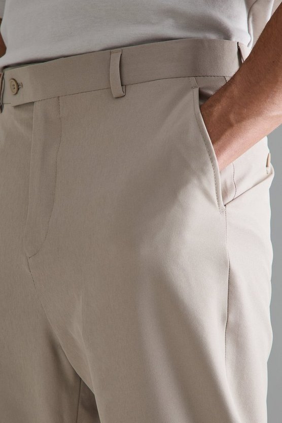 Schmale Stretch-Hose mit hohem Bund