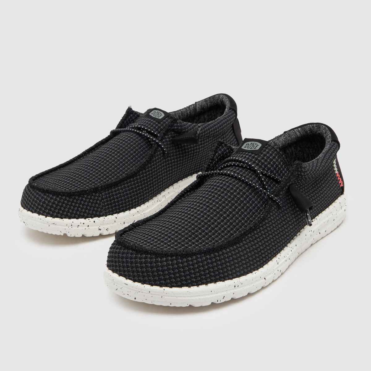 HEYDUDE Wally Sport-sneakers i vitt och svart