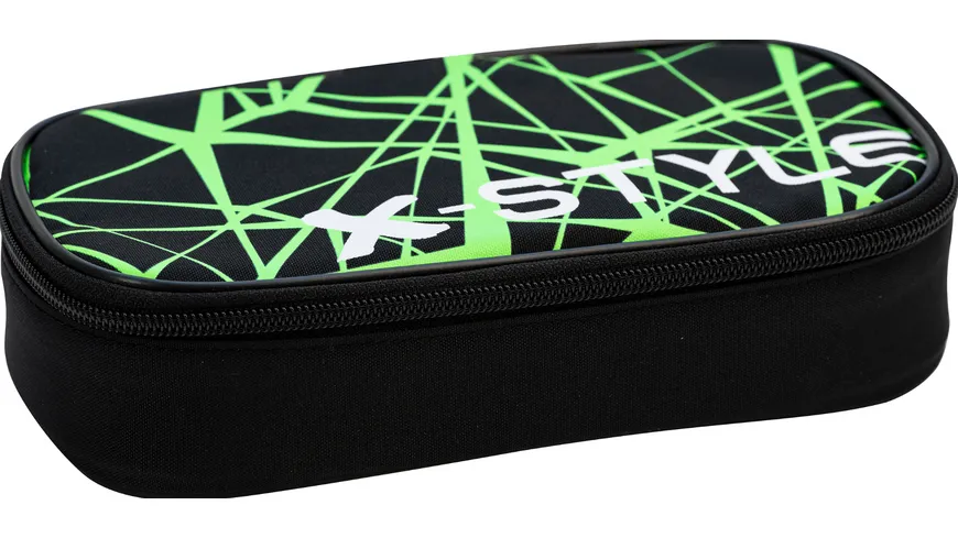 EBERHARD FABER Schüleretui Jumbo Schlamperbox schwarz/neon grün